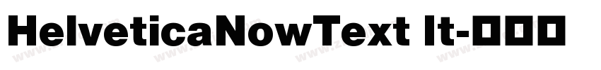 HelveticaNowText It字体转换